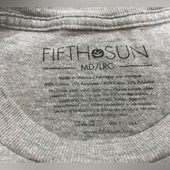 Nightmare Before Coffee - Grey Heather T-Shirt Large, super-soft modern fit EUC - Picture 4 of 5